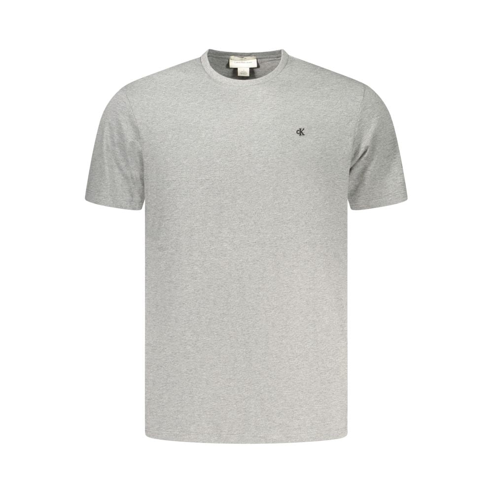 T-shirt da uomo in cotone grigio