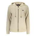 Beiges Damen-Sweatshirt aus Baumwolle