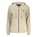 Beiges Damen-Sweatshirt aus Baumwolle