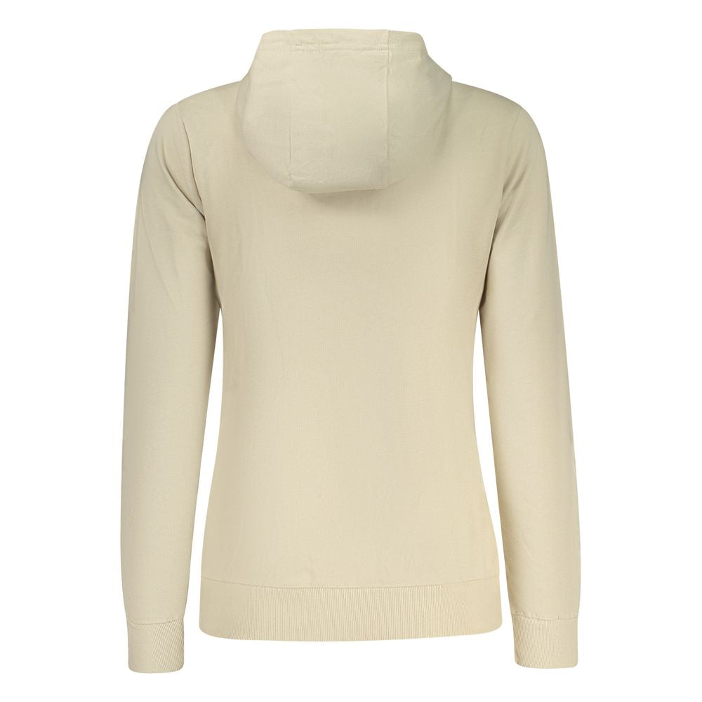 Beiges Damen-Sweatshirt aus Baumwolle