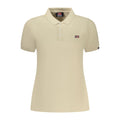 Beige Cotton Womens Polo