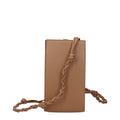 Borsa a tracolla in pelle marrone
