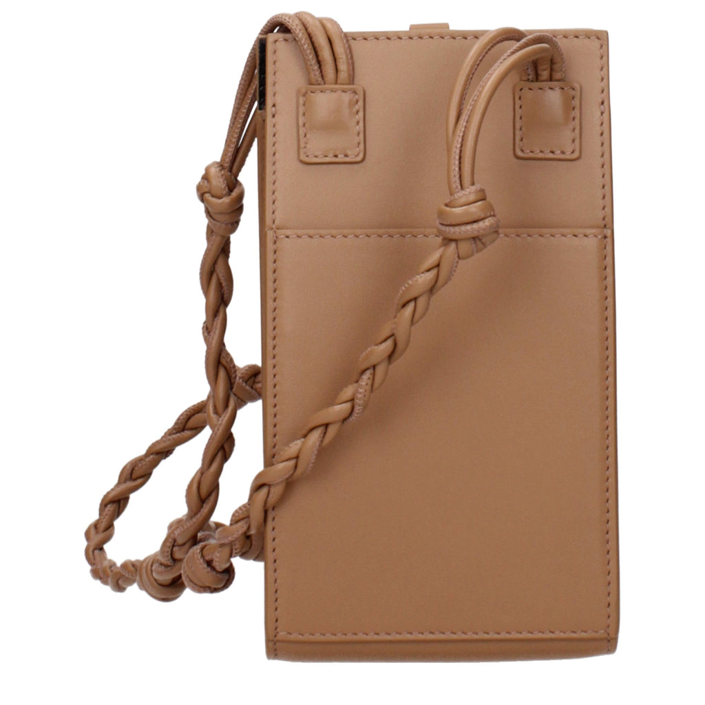 Borsa a tracolla in pelle marrone