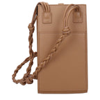 Borsa a tracolla in pelle marrone