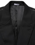Dolce & Gabbana Black Wool Single Breasted Blazer Jacket