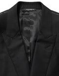 Dolce & Gabbana Black Wool Single Breasted Blazer Jacket