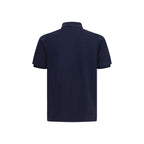 Blue Cotton Polo Shirt