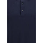 Blue Cotton Polo Shirt