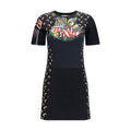 Black Cotton Casual Dress