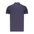 Blue Cotton Men's Polo Shirt