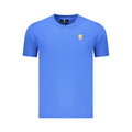 Blaues Baumwoll-Herren-T-Shirt