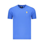 Blaues Baumwoll-Herren-T-Shirt