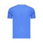 Blaues Baumwoll-Herren-T-Shirt