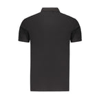 Schwarzes Baumwoll-Polohemd für Herren