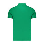 Green Cotton Men's Polo Shirt