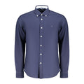 Blue Cotton Mens Shirt