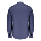 Blue Cotton Mens Shirt