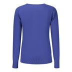 Blue Viscose Women's Shirt