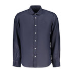 Blue Linen Men's Shirt