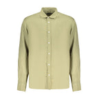Green Linen Men's Shirt
