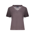 Gray Viscose Women T-Shirt