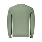 Green Cotton Men's Sweater