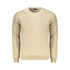 Beige Cotton Men's Pullover