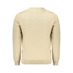 Beige Cotton Men's Pullover