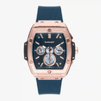 Blue Synthetic Dress Watch