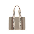 Beige Linen Handbag
