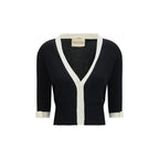 Valentino Garavani Black Cotton Cardigan
