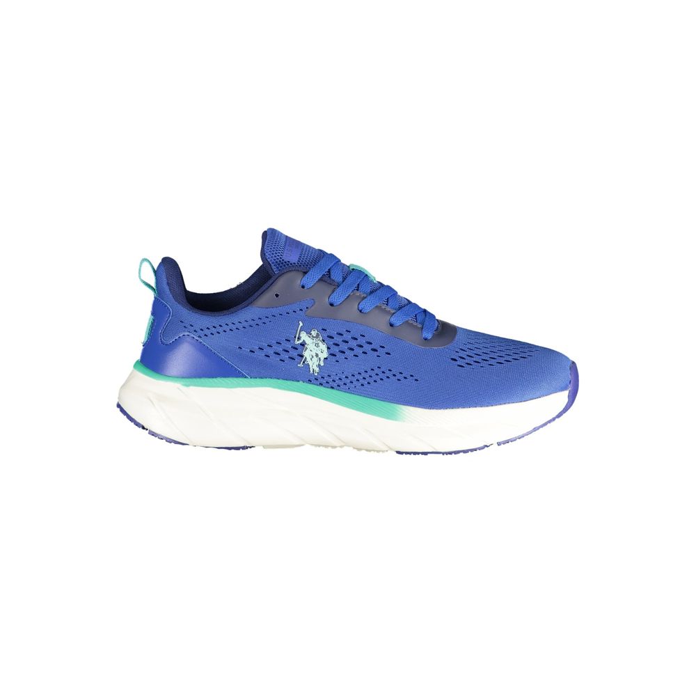 Blauer Herren-Sneaker aus Polyurethan
