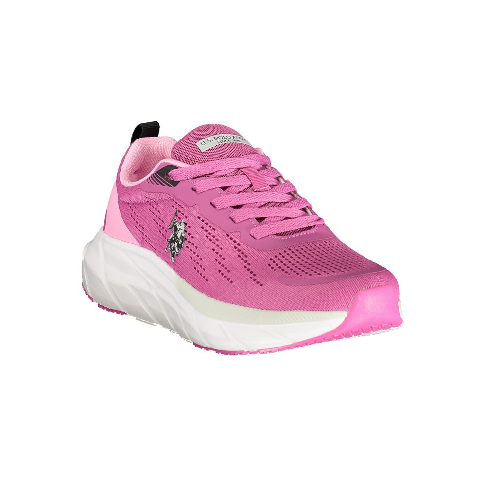 Damen-Sneaker aus pinkem Polyurethan