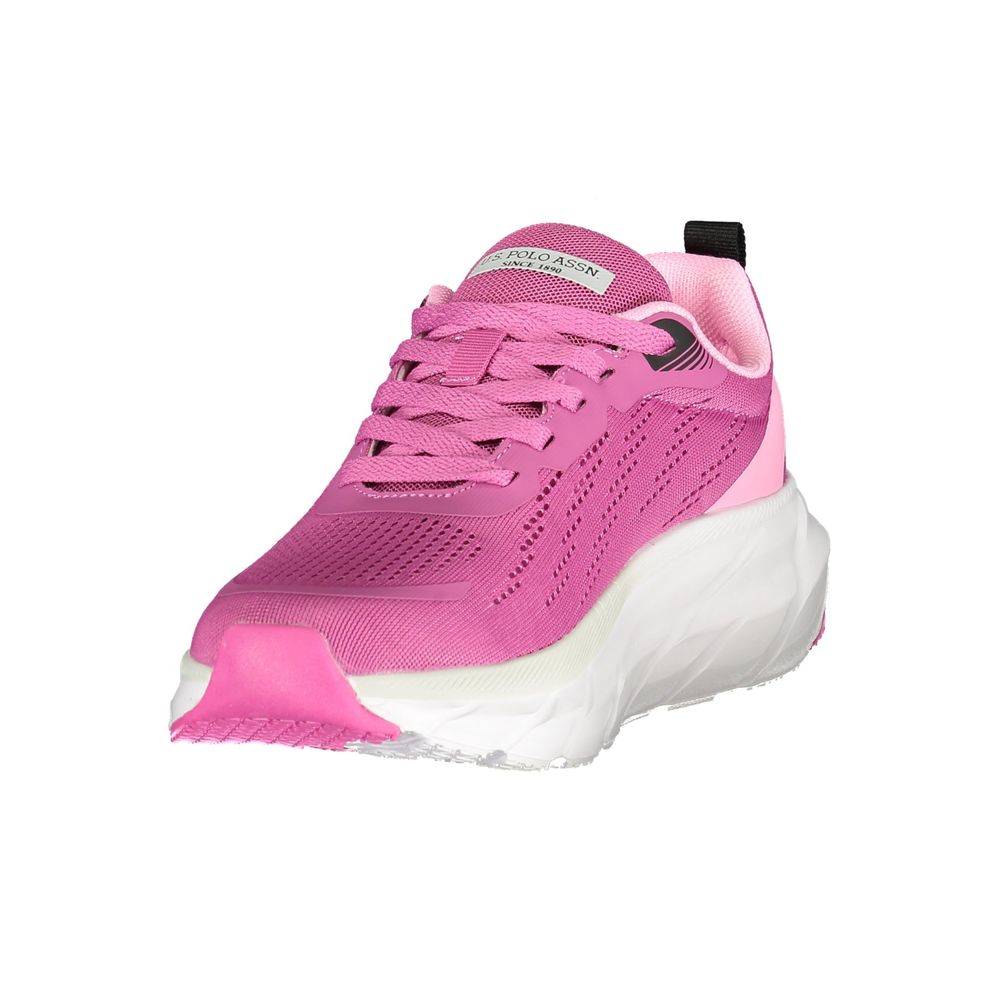Damen-Sneaker aus pinkem Polyurethan