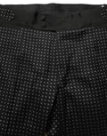 Dolce & Gabbana Black Polka Dot Cotton Dress Trouser Pants