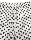 Dolce & Gabbana White Graphic Heart Print Men Trousers Pants