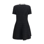 Valentino Garavani Black Cotton Cocktail Dress