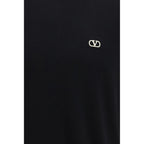 Valentino Garavani Black Cotton T-Shirt