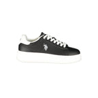Black Polyurethane Men's Sneaker