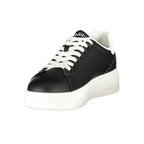 Black Polyurethane Men's Sneaker