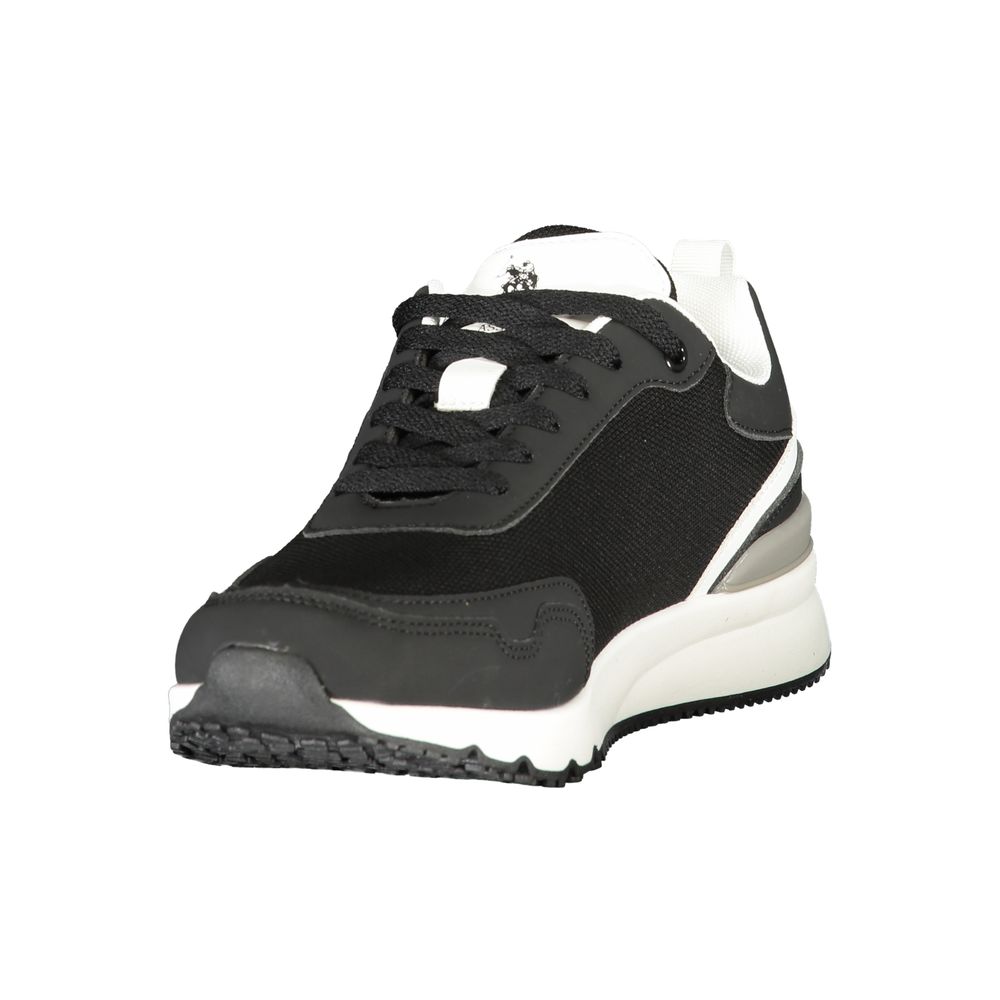 Herren-Sneaker aus schwarzem Polyester