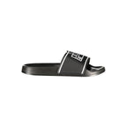 Black Polyurethane Men's Slipper
