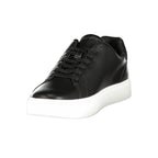 Black Polyurethane Men's Sneaker