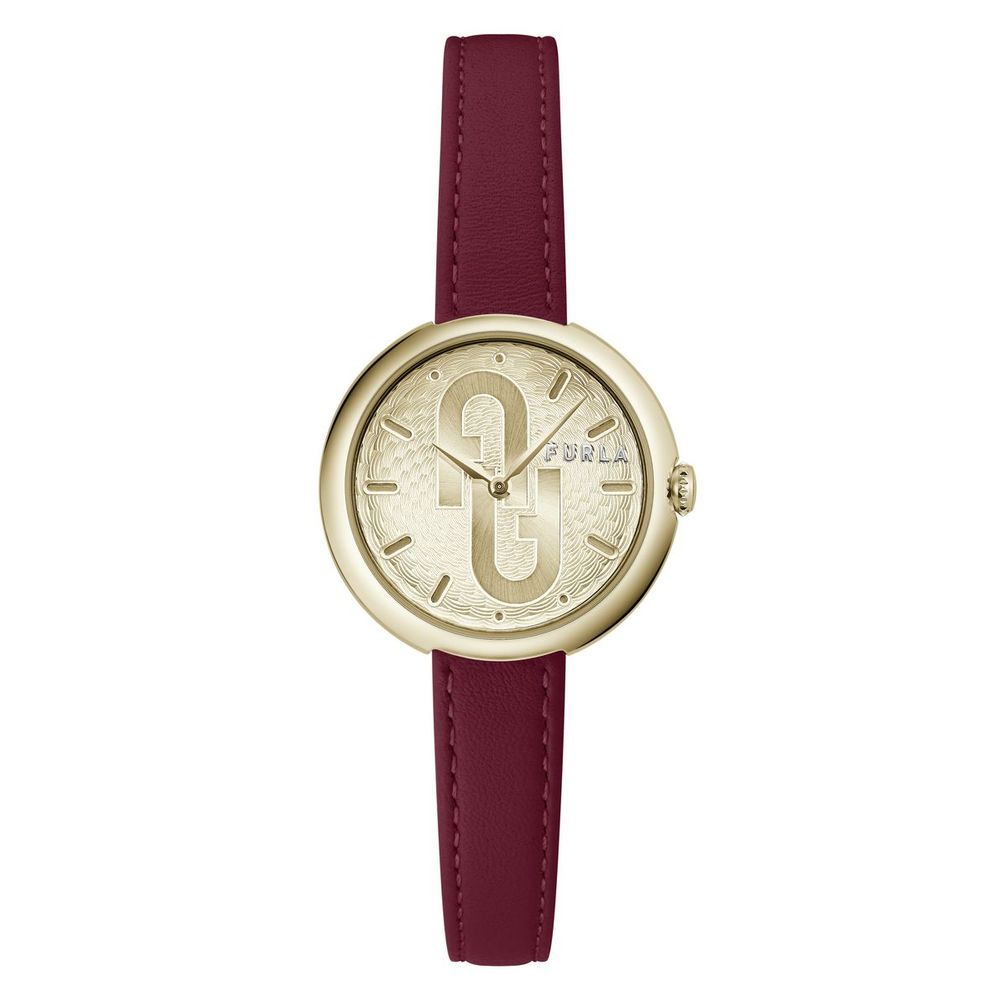 Mehrfarbige Leder-Dresswatch