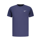Blue Polyester Men's T-Shirt