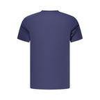 Blue Polyester Men's T-Shirt