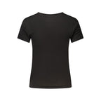 Black Cotton Women's T-Shirt