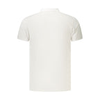 White Polyester Men's Polo Shirt