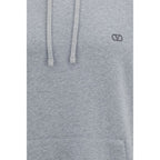 Valentino Garavani Gray Cotton Sweatshirt