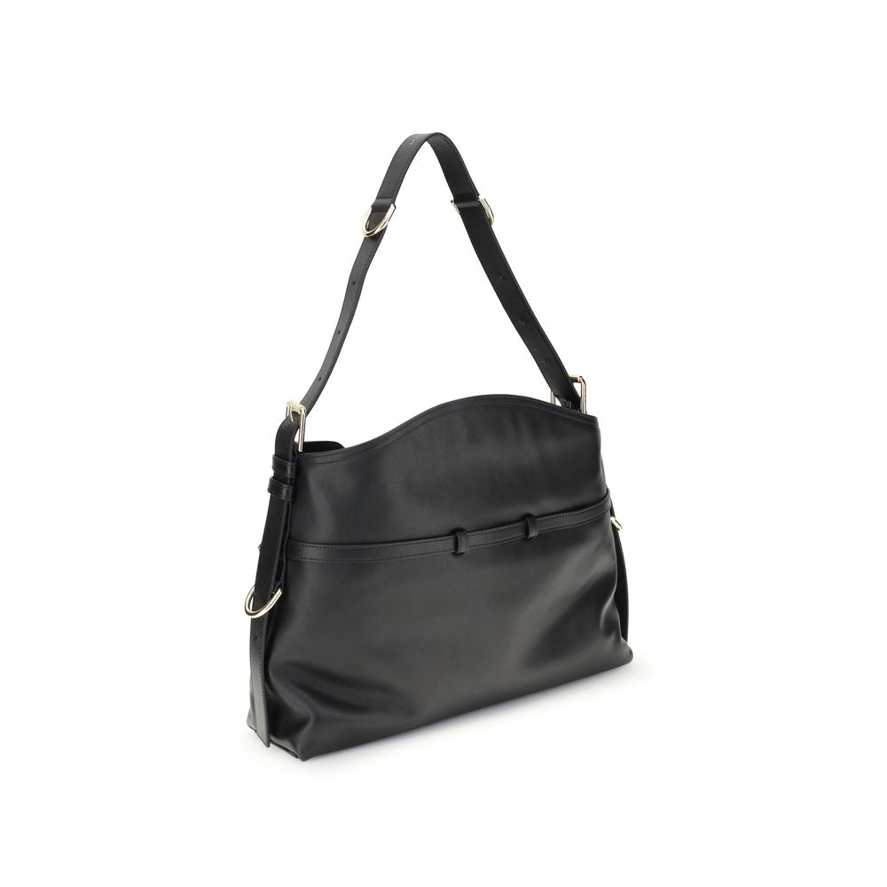 Handtasche aus schwarzem Kalbsleder Bos Taurus